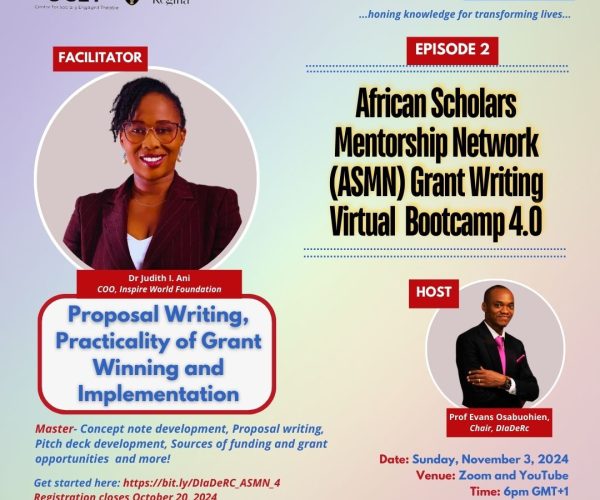 African Scholars Mentorship Network (ASMN 4.0) Episode 2